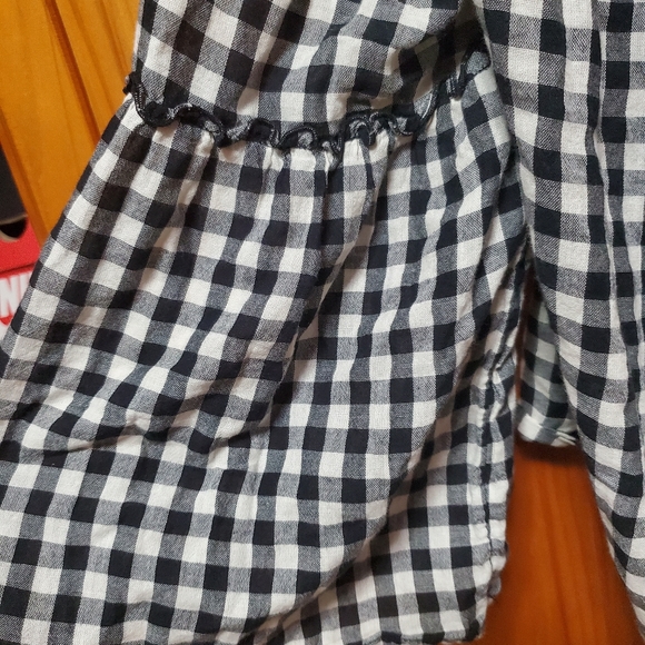 WHO WHAT WEAR off the shoulder plaid check top - Picture 3 of 5